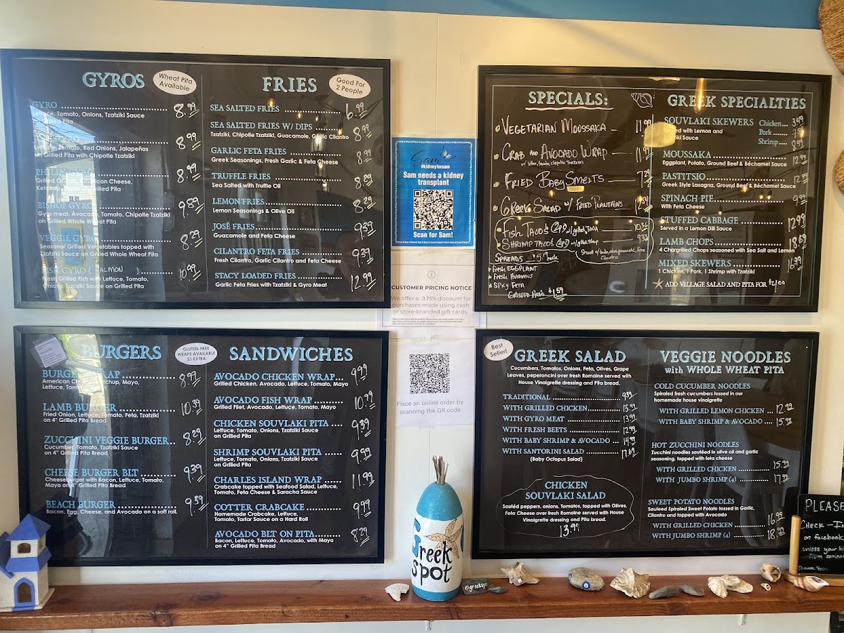 Menu The Greek Spot Cafe & Grill-1
